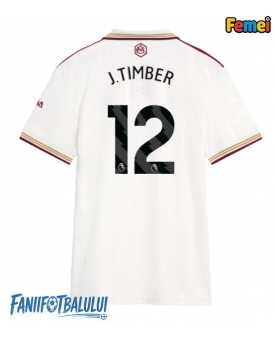 Arsenal Jurrien Timber #12 Tricou Fotbal Replică 2025-26 Femei Treilea